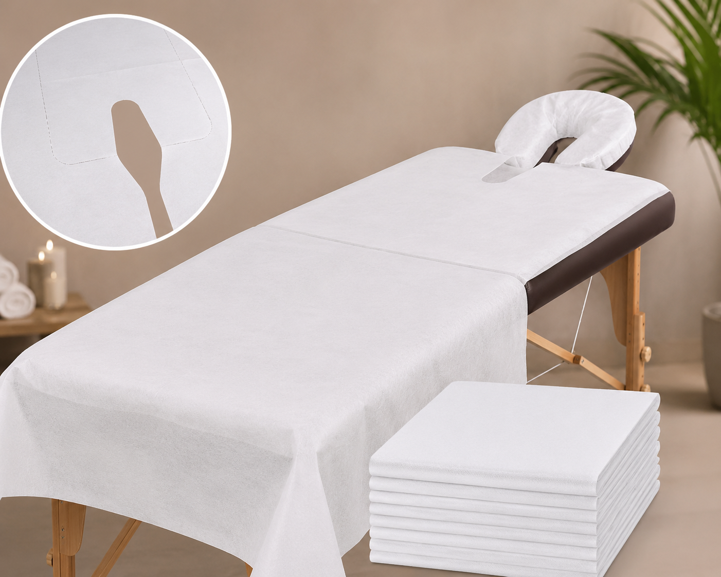 Pre-Cut Disposable Spa Sheets